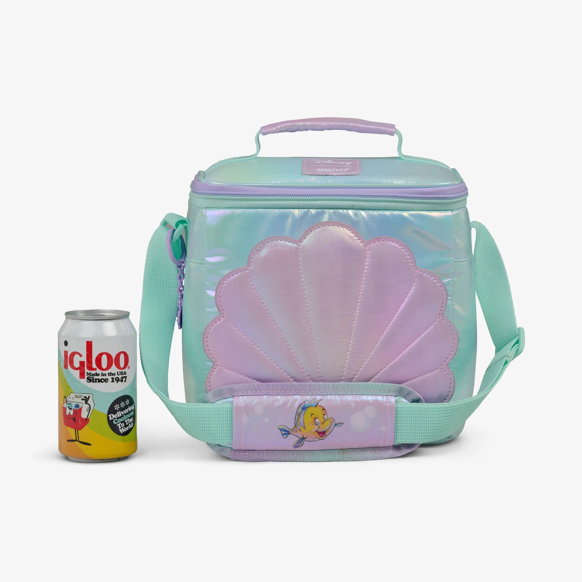 Igloo Camping Cooler Disney The Little Mermaid Seashell Square Lunch Cooler Bag - Image 7