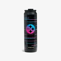 Igloo Camping Cooler NFL Neon Pittsburgh Steelers 20 Oz Flip n Sip Tumbler