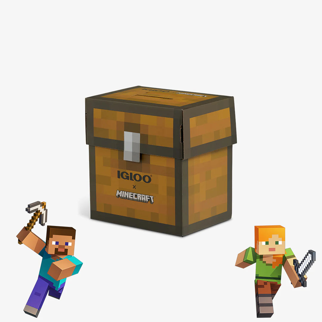Igloo Camping Cooler Minecraft Mystery Box Little Playmate 7 Qt Cooler - Image 2