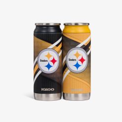 Igloo Camping Cooler Pittsburgh Steelers Home & Away 16 Oz Can 2-Pack