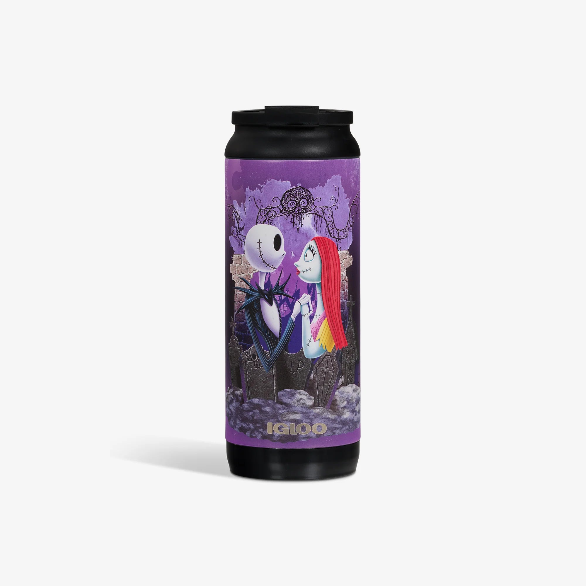 Igloo Camping Cooler Disney Tim Burtons The Nightmare Before Christmas Jack Skellington & Sally 16 Oz Flip n Sip Tumbler