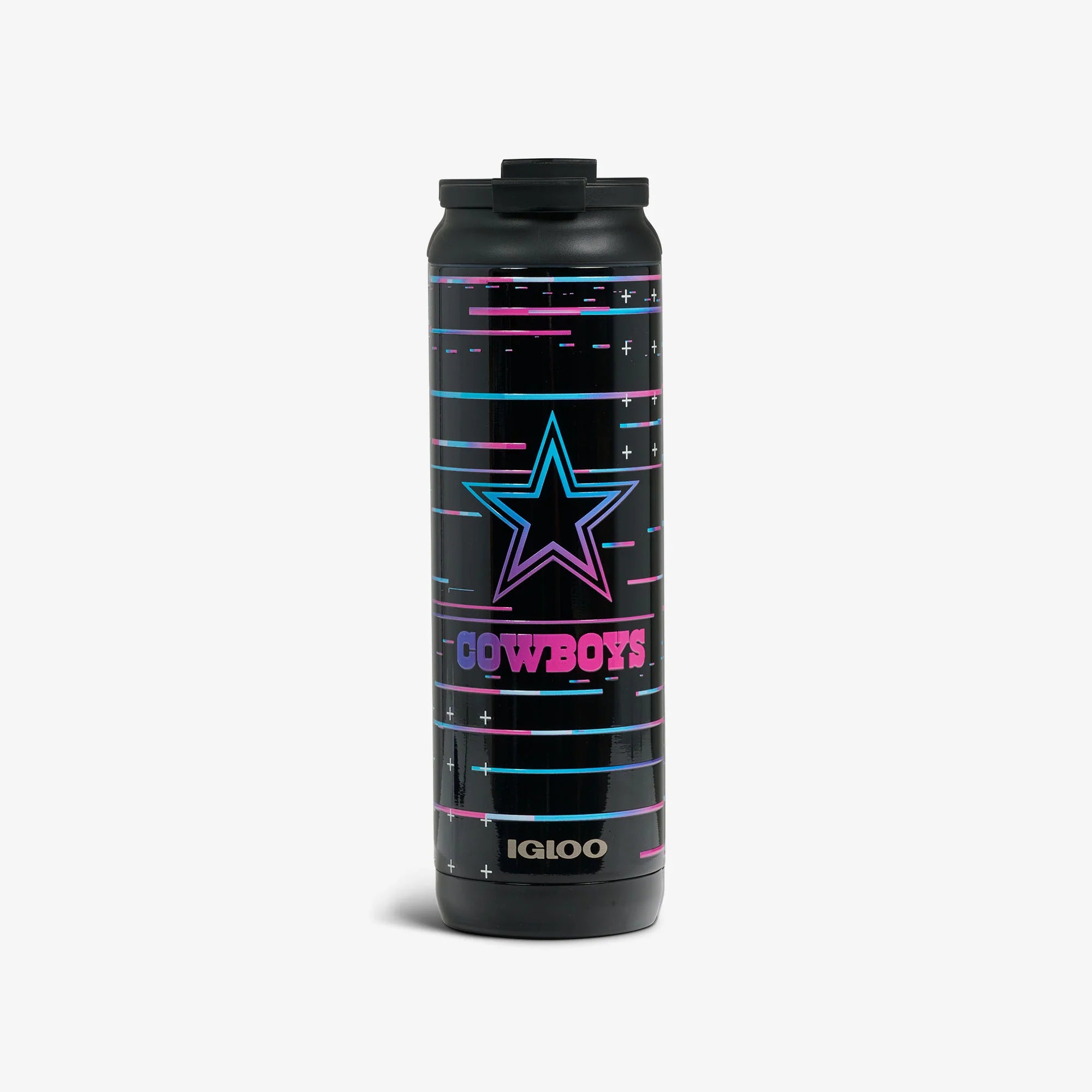Igloo Camping Cooler NFL Neon Dallas Cowboys 20 Oz Flip n Sip Tumbler