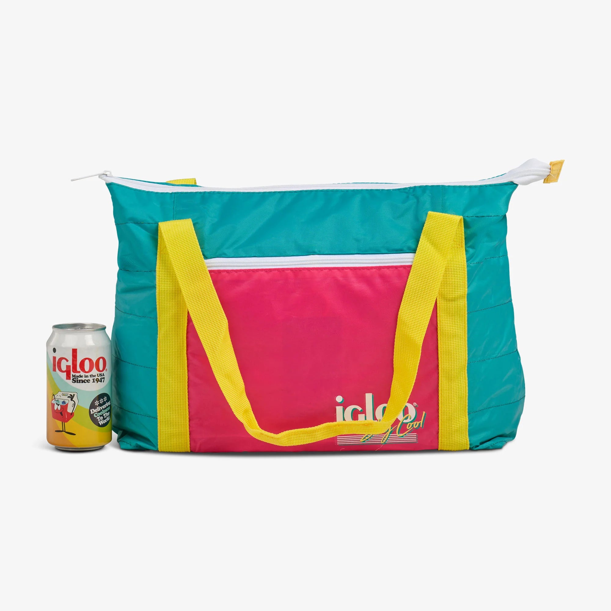 Igloo Camping Cooler Retro Packable Puffer 20-Can Cooler Bag - Image 26