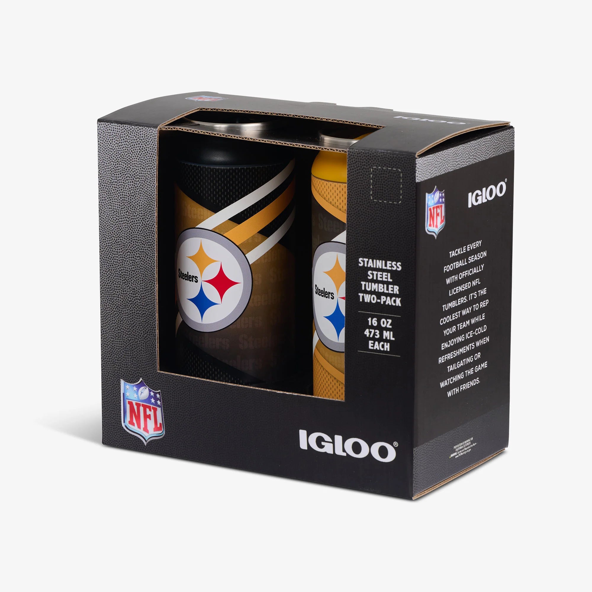Igloo Camping Cooler Pittsburgh Steelers Home & Away 16 Oz Can 2-Pack - Image 5