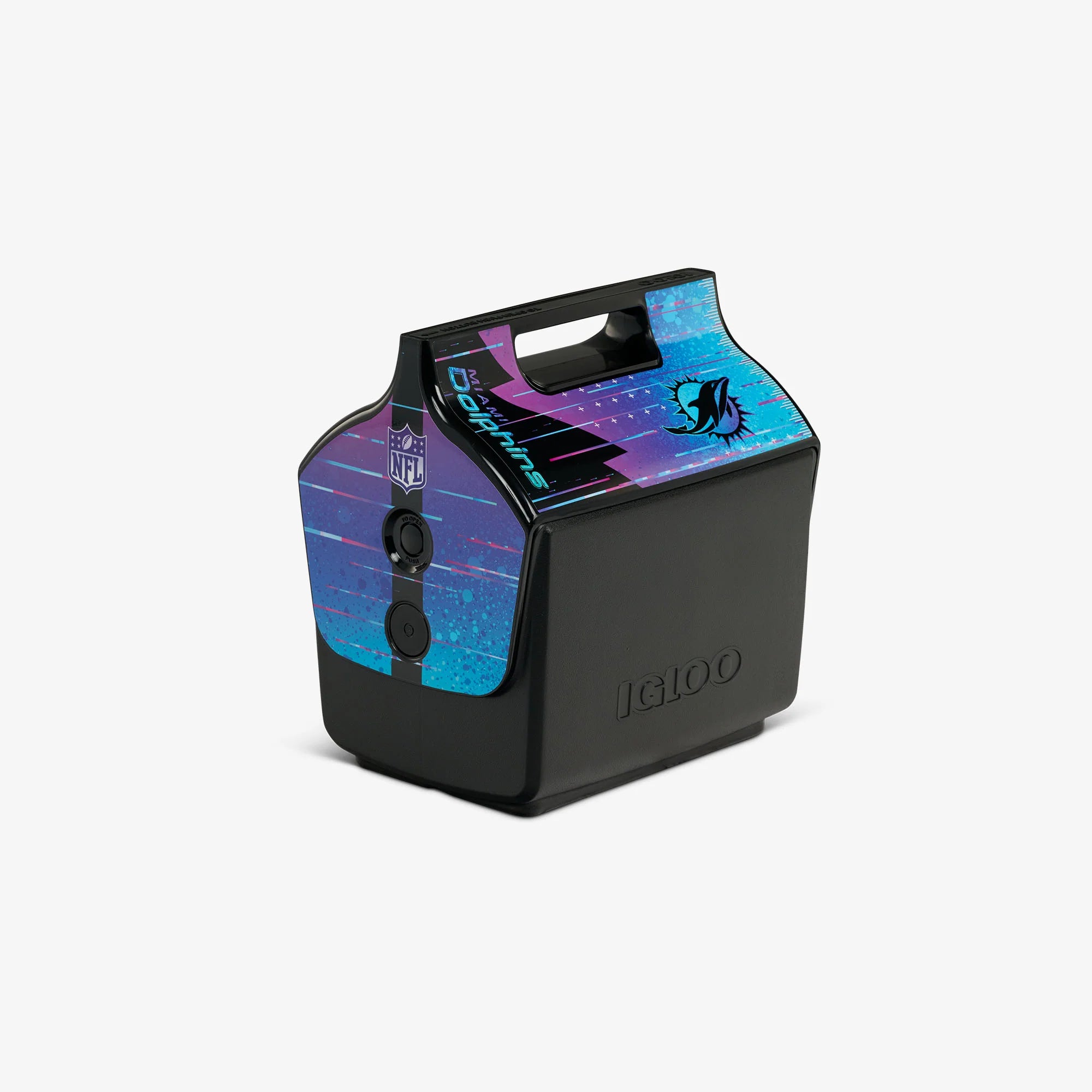 Igloo Camping Cooler NFL Neon Miami Dolphins Little Playmate 7 Qt Cooler - Image 4
