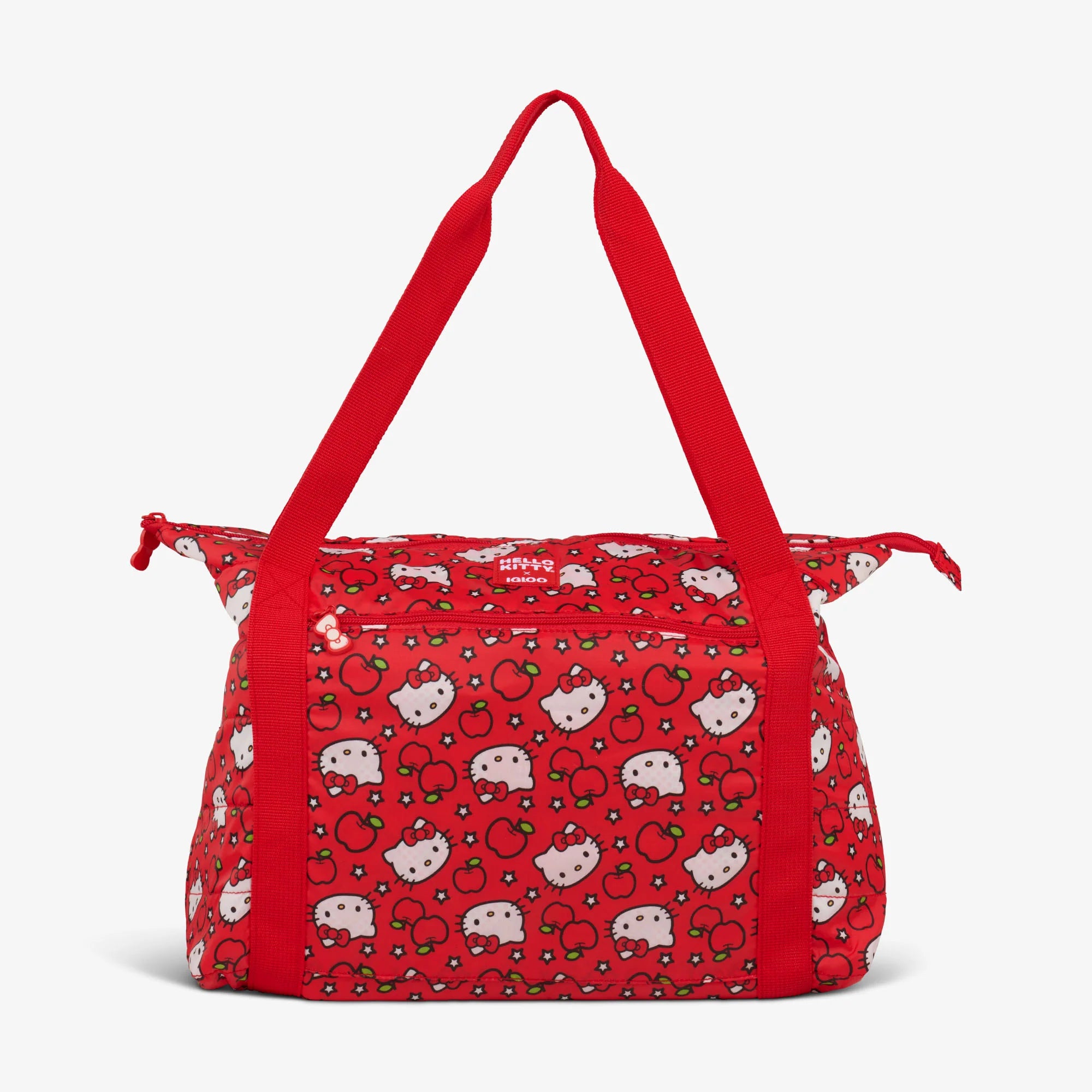 Igloo Camping Cooler Hello Kitty Red Apples Packable Puffer 20-Can Cooler Bag