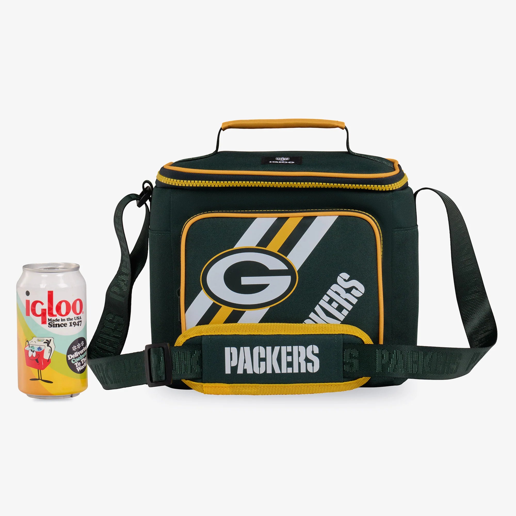 Igloo Camping Cooler Green Bay Packers Square Lunch Cooler Bag - Image 5