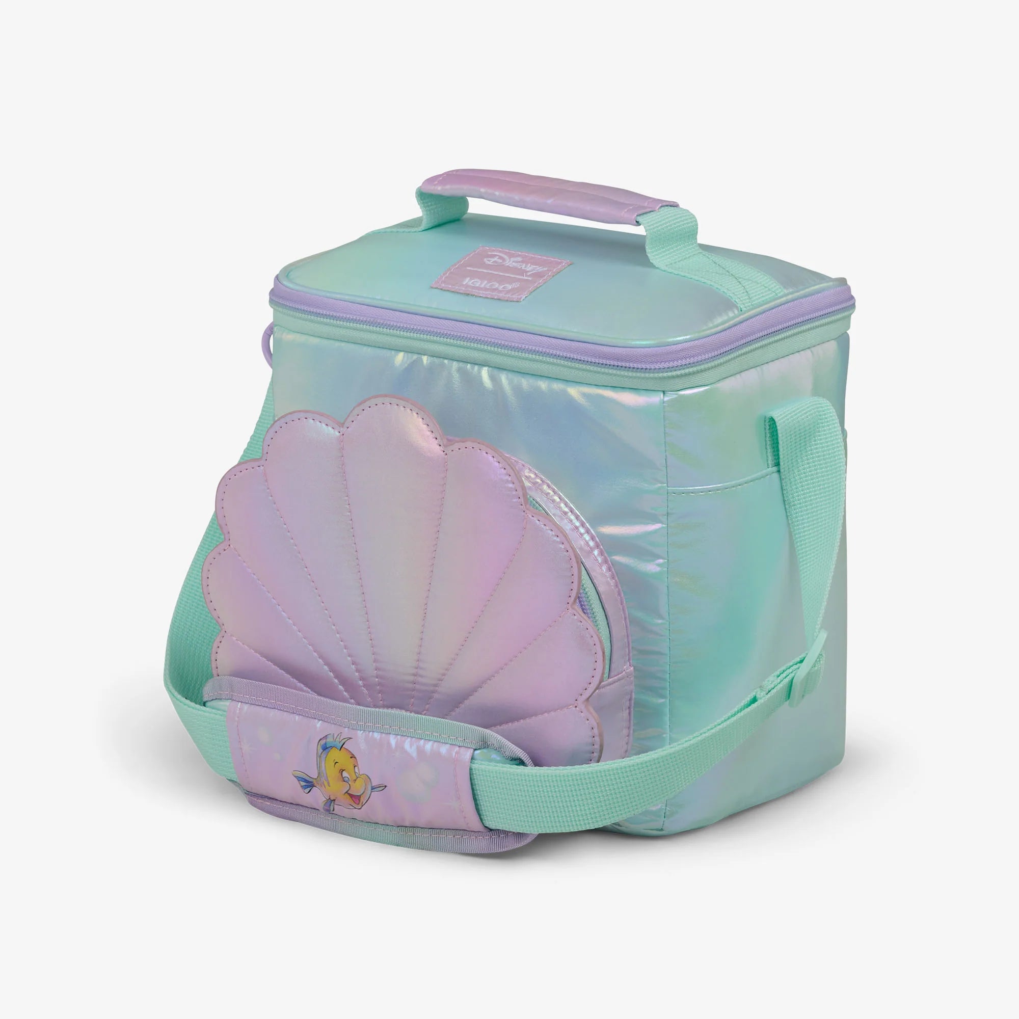 Igloo Camping Cooler Disney The Little Mermaid Seashell Square Lunch Cooler Bag - Image 2