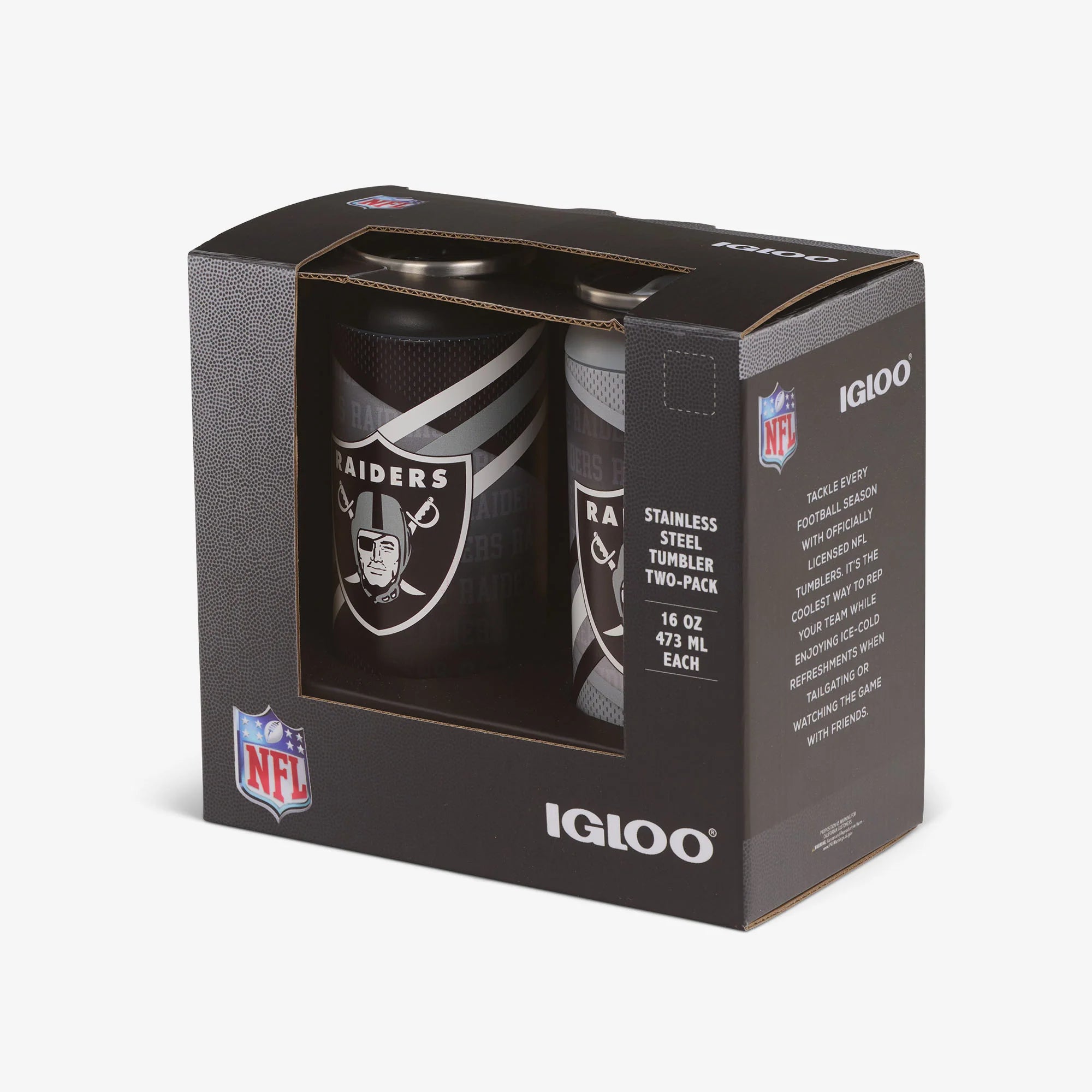 Igloo Camping Cooler Las Vegas Raiders Home & Away 16 Oz Can 2-Pack - Image 5