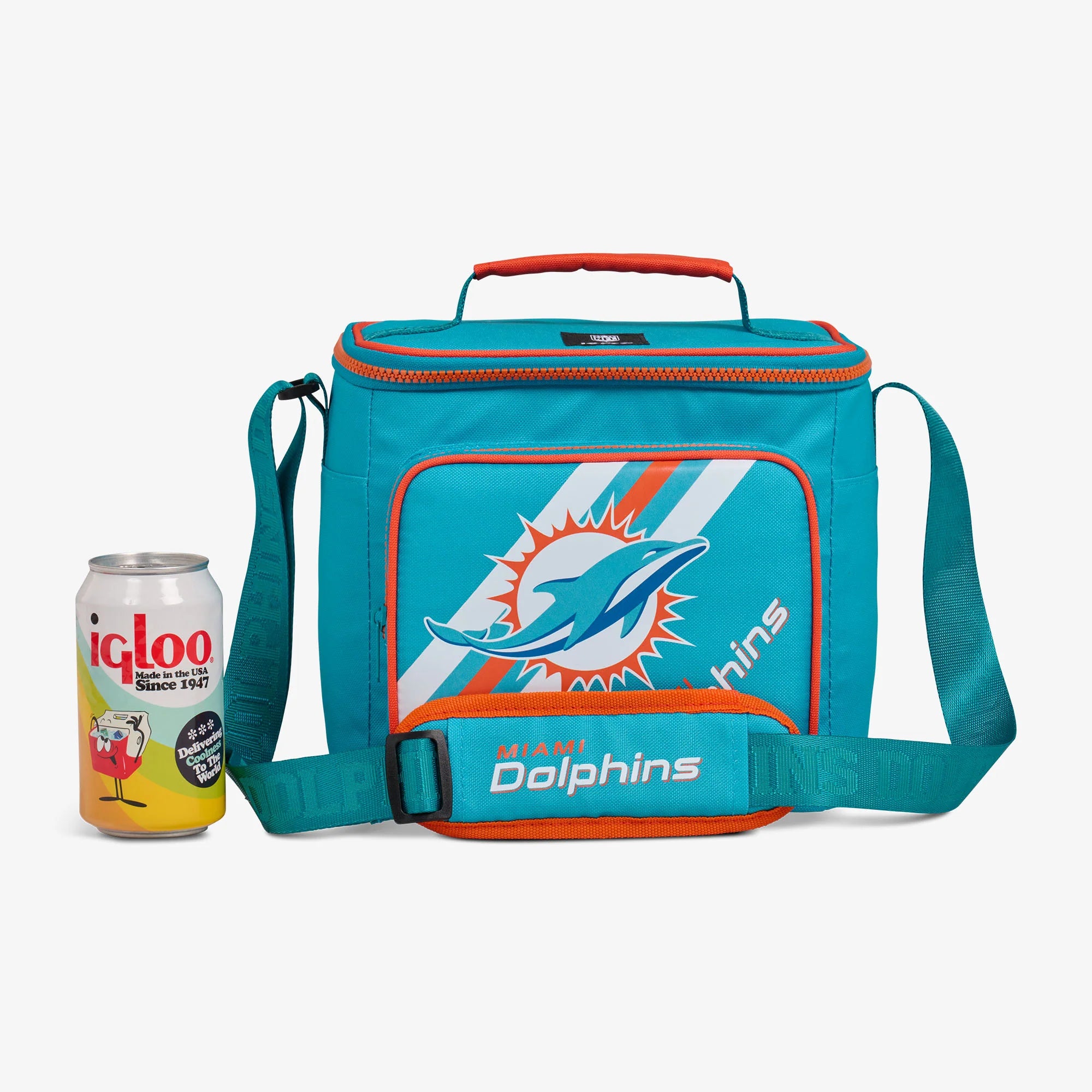 Igloo Camping Cooler Miami Dolphins Square Lunch Cooler Bag - Image 5