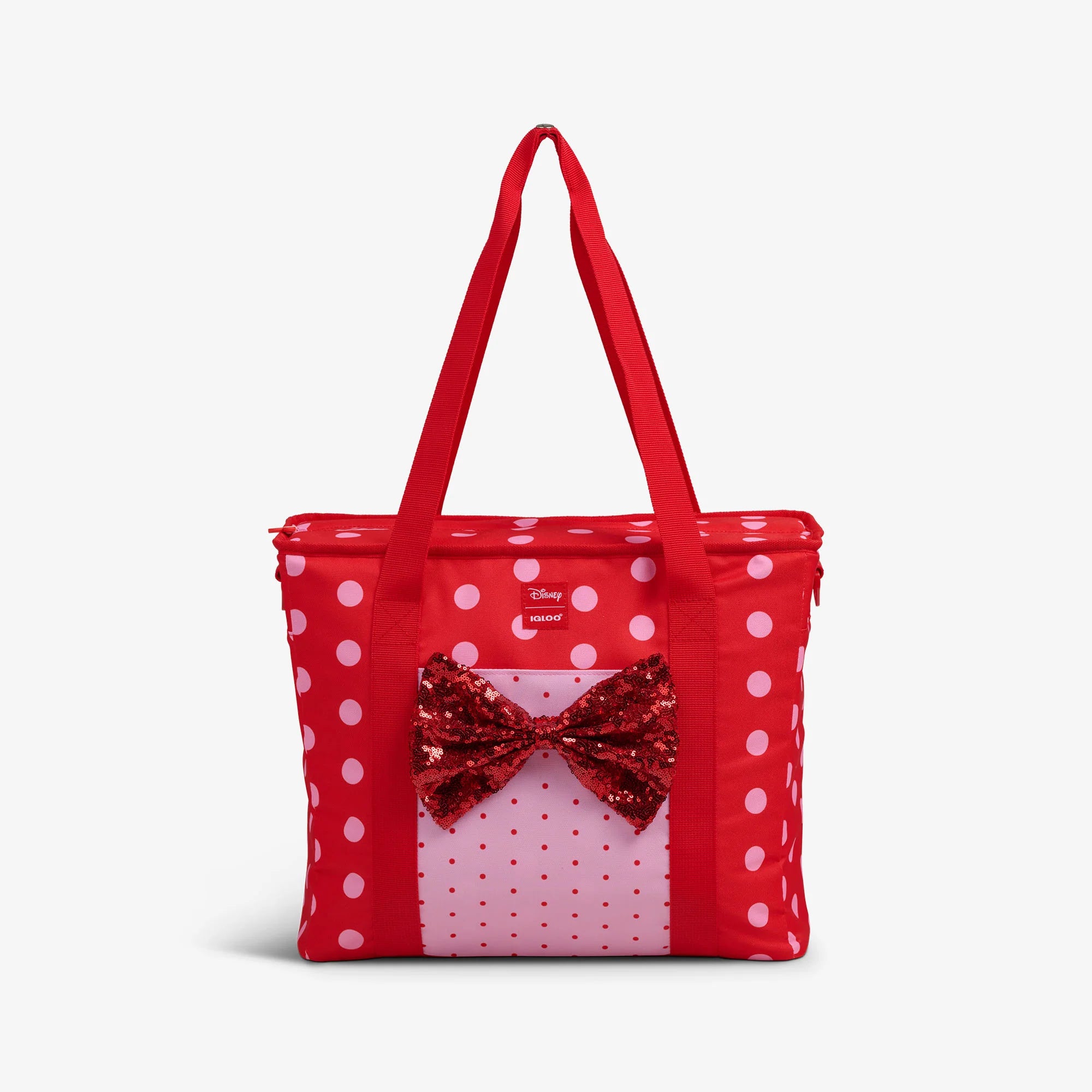 Igloo Camping Cooler Disney Minnie Mouse Polka Dots Dual Compartment Tote Cooler Bag
