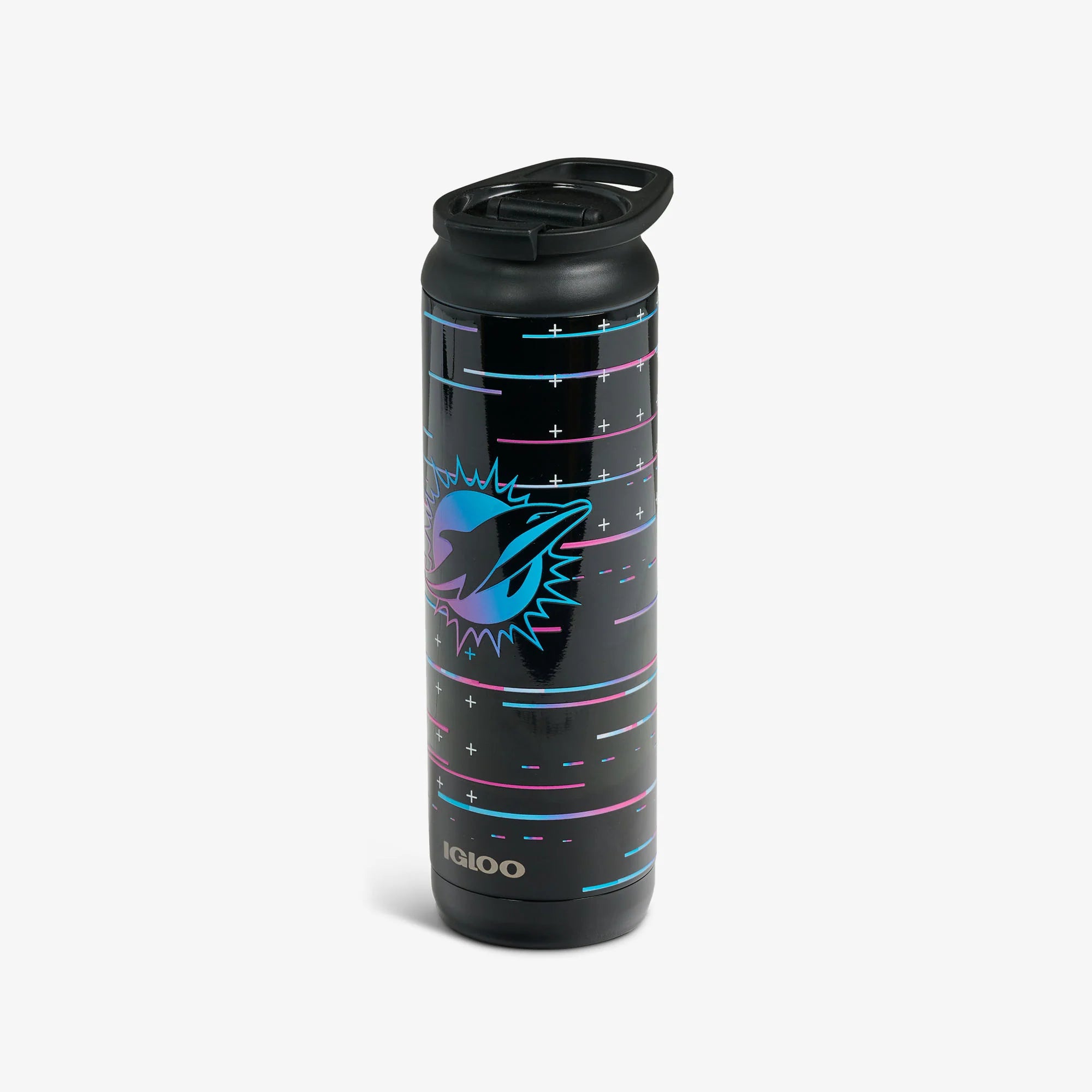 Igloo Camping Cooler NFL Neon Miami Dolphins 20 Oz Flip n Sip Tumbler - Image 6