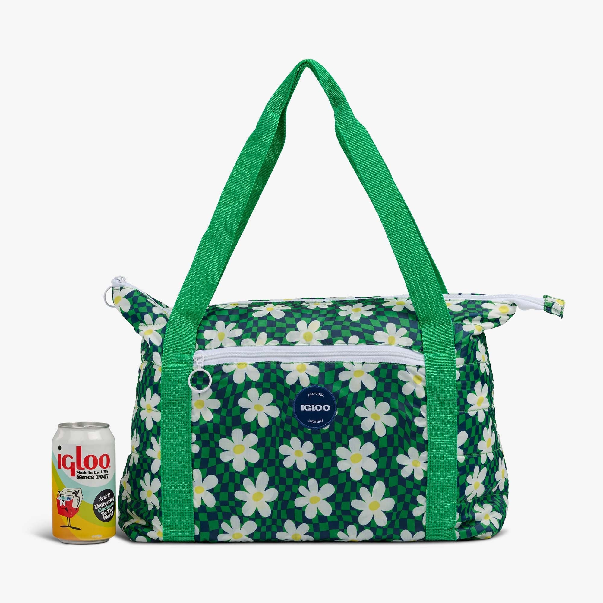 Igloo Camping Cooler Retro Packable Puffer 20-Can Cooler Bag - Image 8
