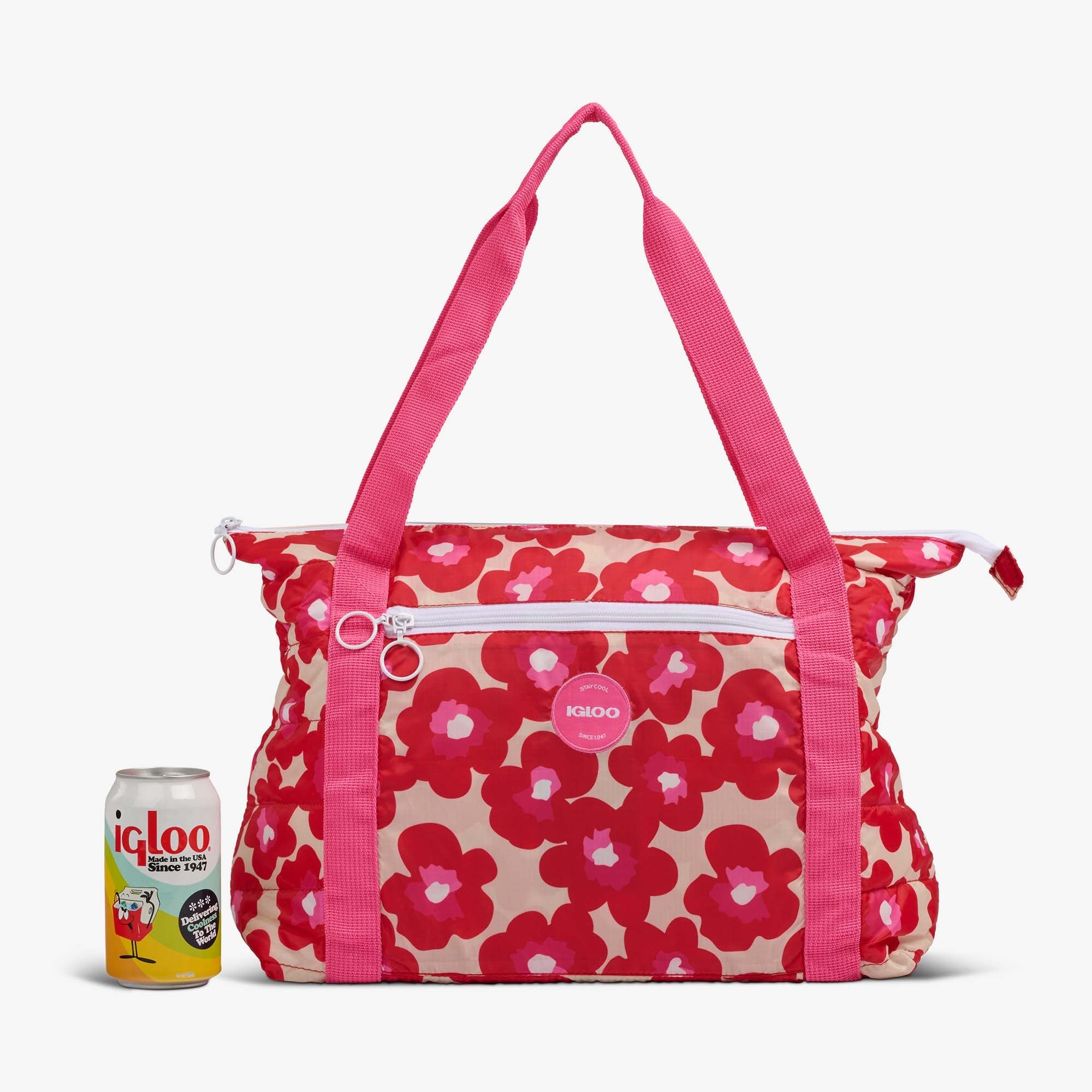 Igloo Camping Cooler Retro Packable Puffer 20-Can Cooler Bag - Image 14