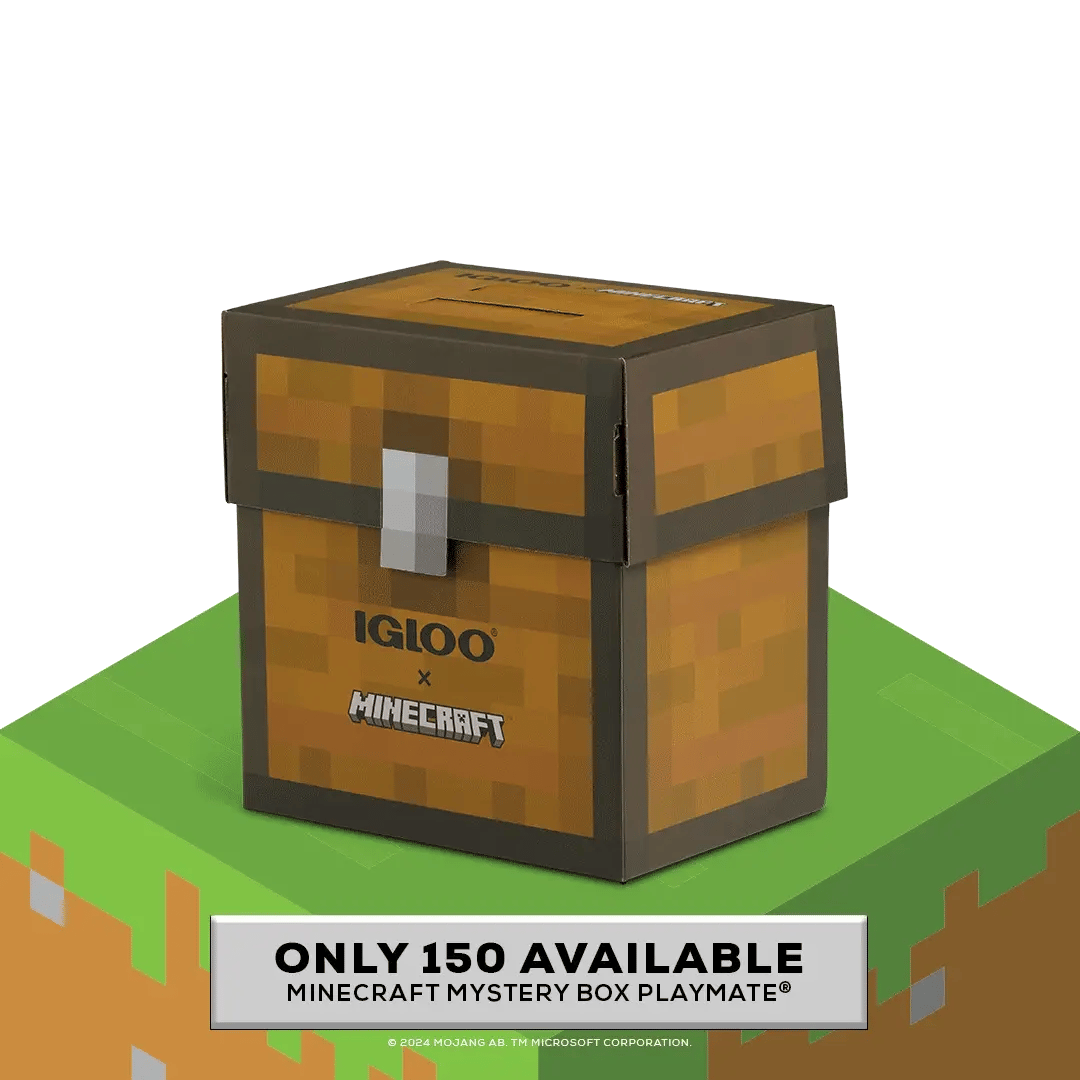 Igloo Camping Cooler Minecraft Mystery Box Little Playmate 7 Qt Cooler