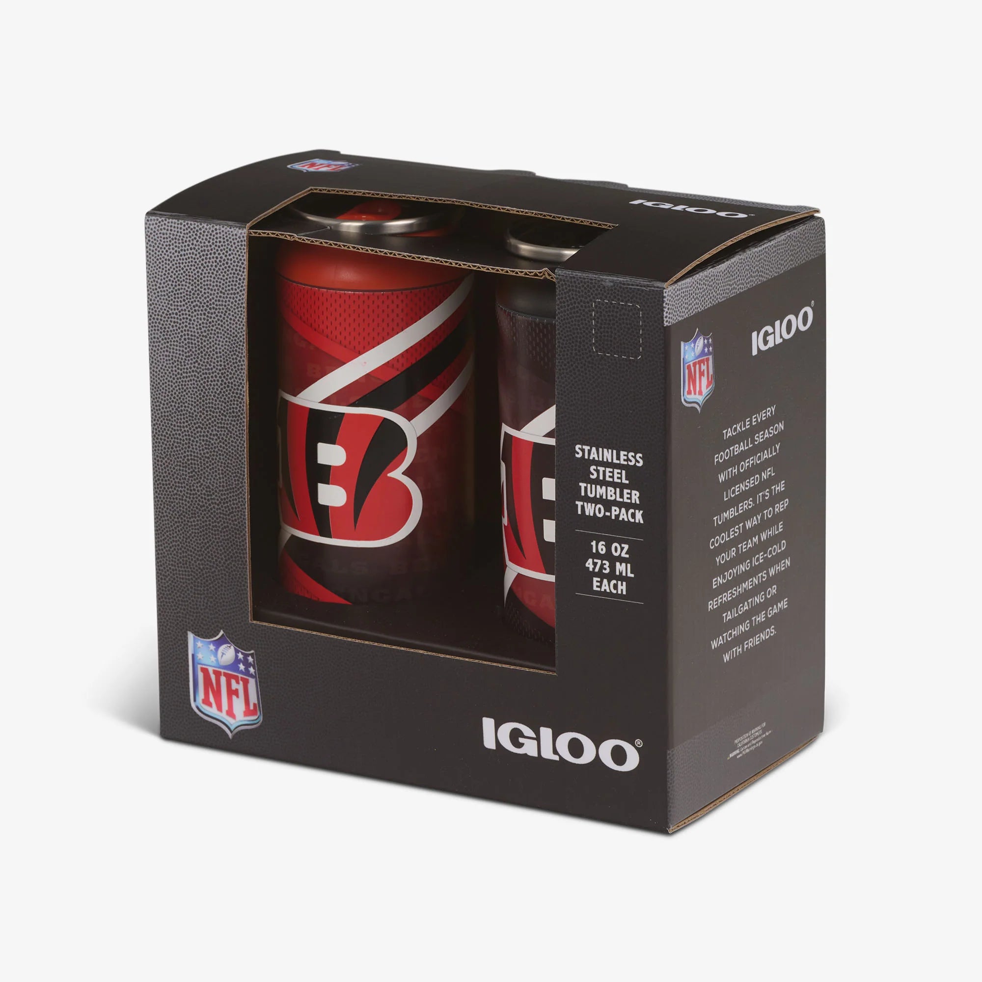 Igloo Camping Cooler Cincinnati Bengals Home & Away 16 Oz Can 2-Pack - Image 5