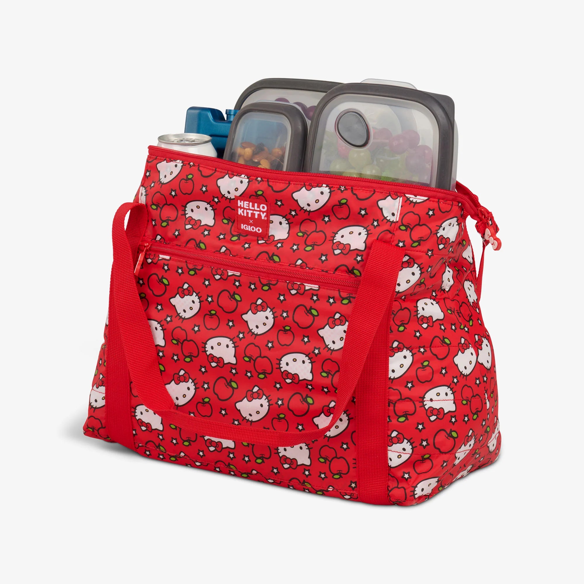 Igloo Camping Cooler Hello Kitty Red Apples Packable Puffer 20-Can Cooler Bag - Image 4